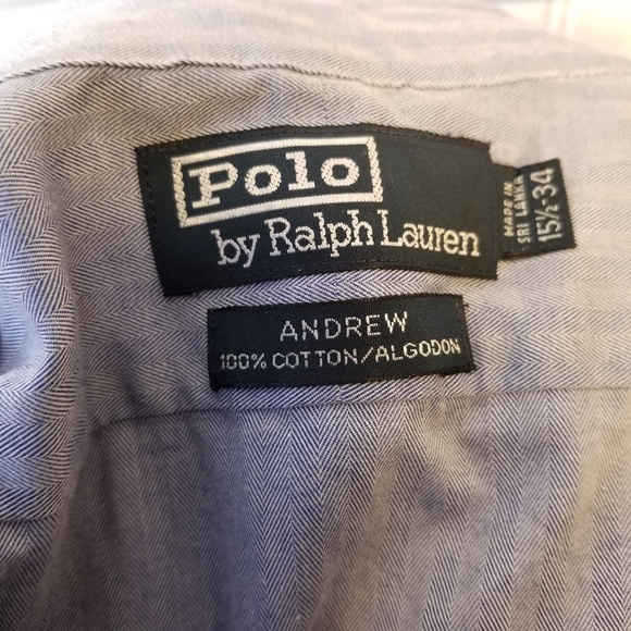 👔 POLO Ralph Lauren Chevron Button Down | 15.5 | Andrew 💙 - Picture 8 of 8